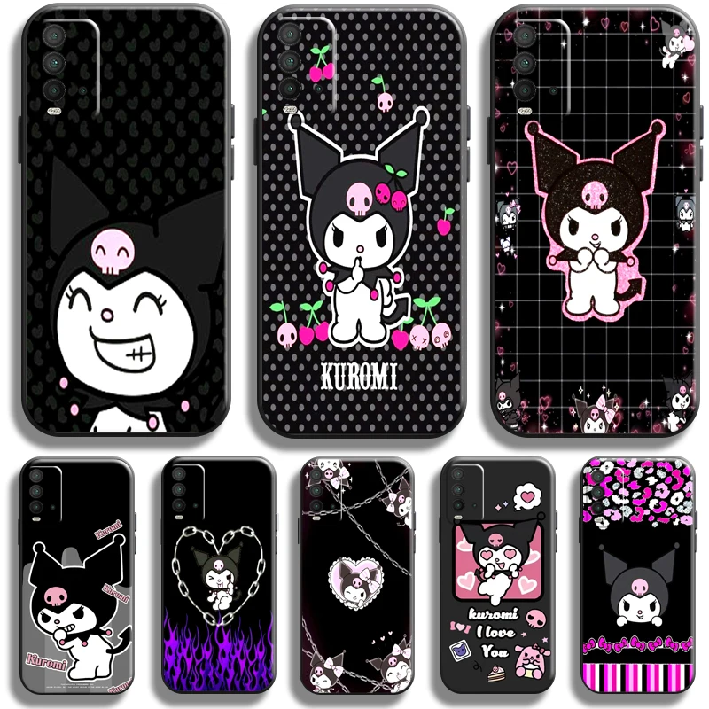 

Cartoon Sanrio Kuromi Phone Case For Xiaomi Redmi Note 10 10T 10S 9 9S 9T 5G 8 8T Pro Redmi 10 9 9A 9T 9C 8 8A TPU Back Coque