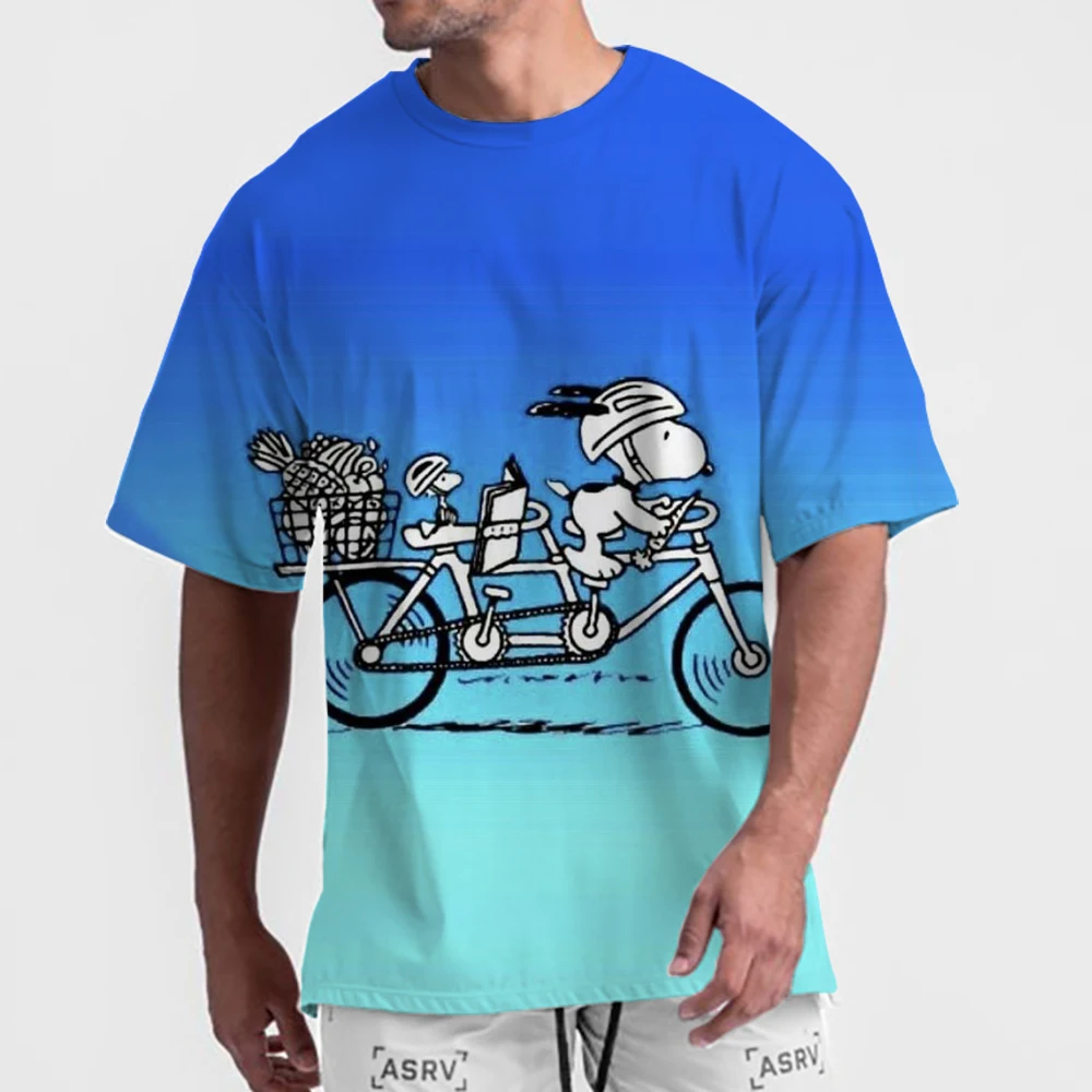 Мужская и женская футболка Peanuts Snoopy Flying Ace 3D одежда новинка футболки с короткими