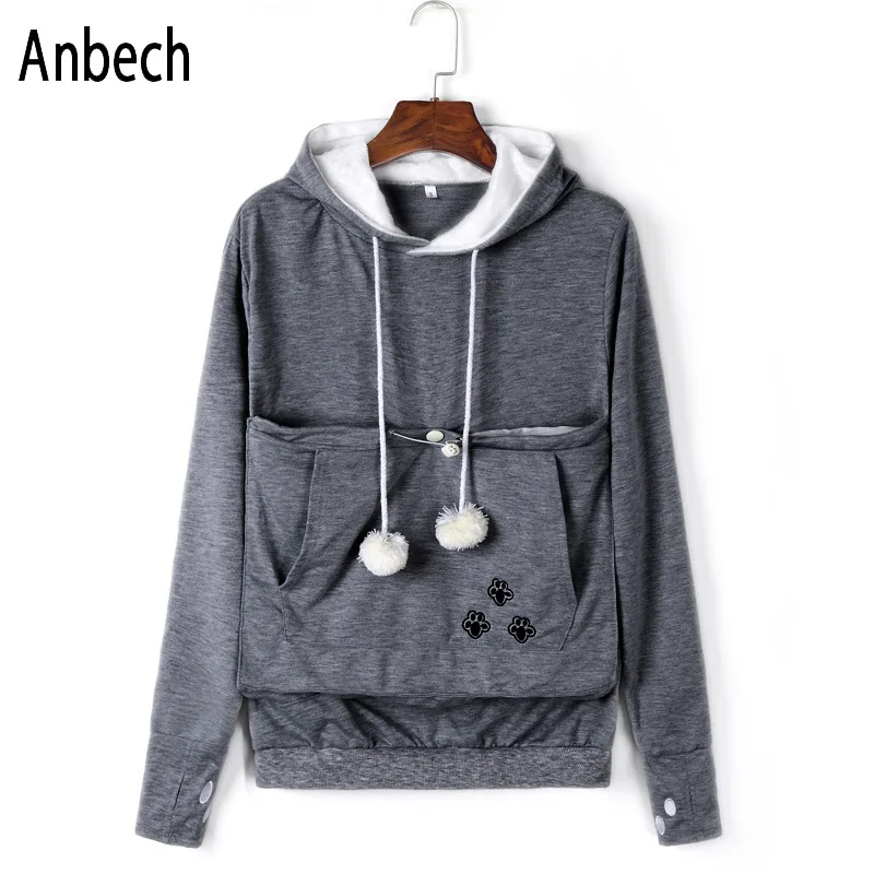 

Cat Lovers Hoodie Kangaroo Dog Pet Paw Dropshipping Pullovers Cuddle Pouch Sweatshirt Pocket Animal Ear Hooded For Female