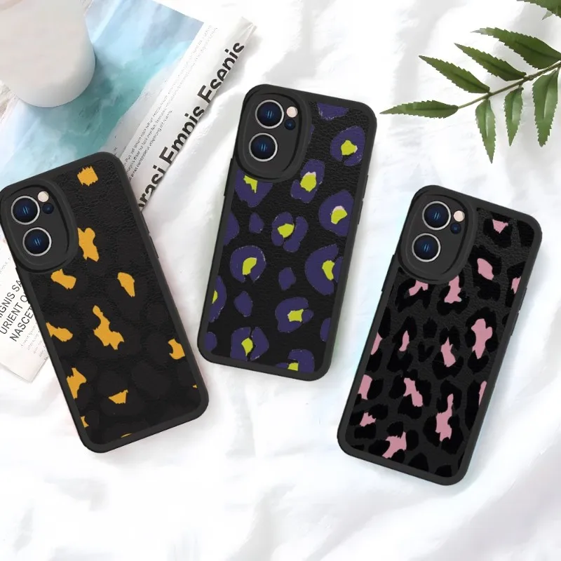 

Чехол для телефона с леопардовым принтом для Huawei P50 P40 P30 Nova10 Nova9 Nova8 MATE50 MATE40 MATE30, силиконовый чехол из шкуры ягненка