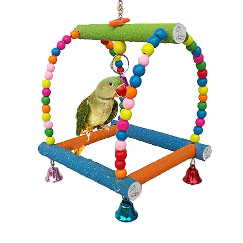 

1pc Parrot Swing Playthings Stand Ladder Parrot Supplies Parrot Hanging (Small)