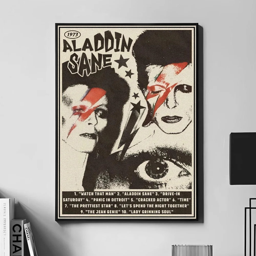 Британская рок-группа Б-Боуи постер настенное искусство домашний декор комнаты