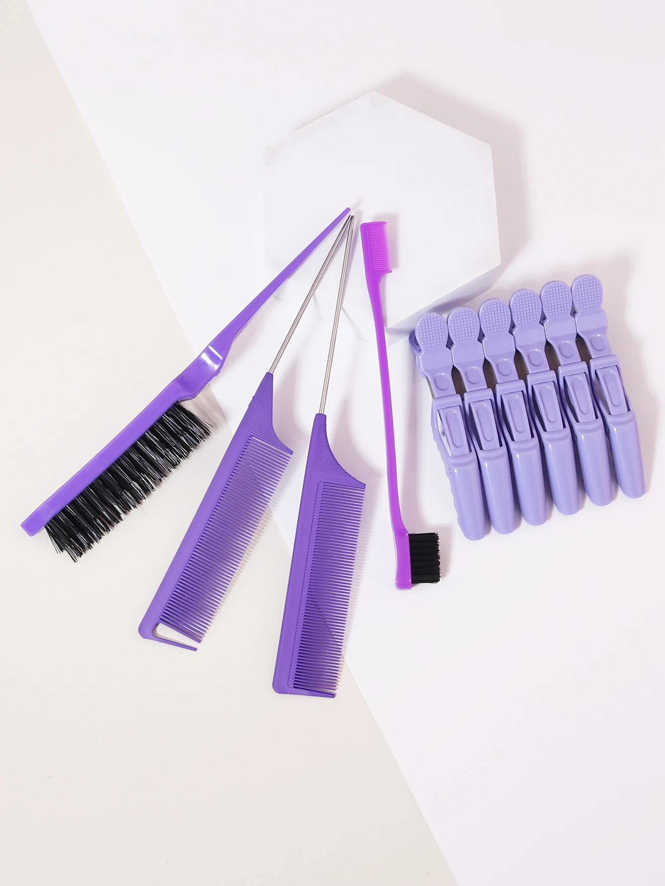 Расческа Двусторонняя со стальными иглами 10 шт.