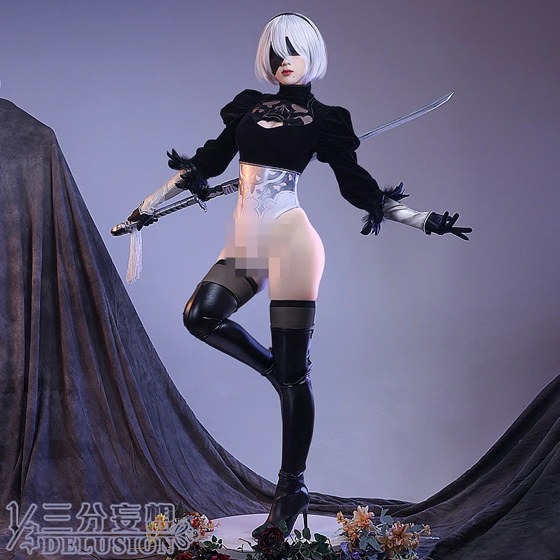 

Костюм для косплея COS-HoHo из аниме Game NieR Automata 2B, Привлекательный костюм для косплея, Женский костюм на Хэллоуин, карнавал, вечеринку, ролевые игры