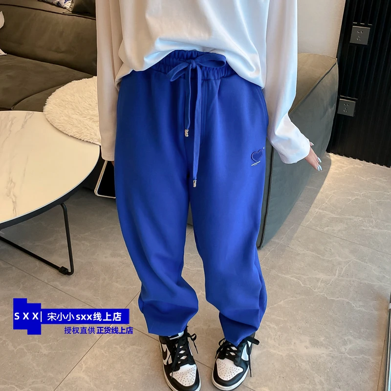 

ADER ERROR pants new spring and autumn couple loose love embroidered men and women casual sweatpants