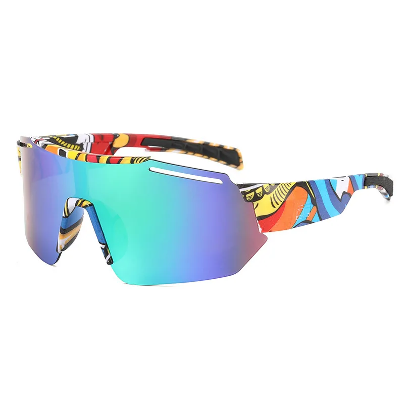 

Fashionable Bicycle Cycling Sunglasses Large Frame Outdoor Riding Glasses with Real Film Coating Fn*
