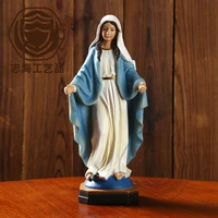 homhi virgin mary statue estatua resina decoration catholic church indoor table decoration adornos para casa resin hbj 067