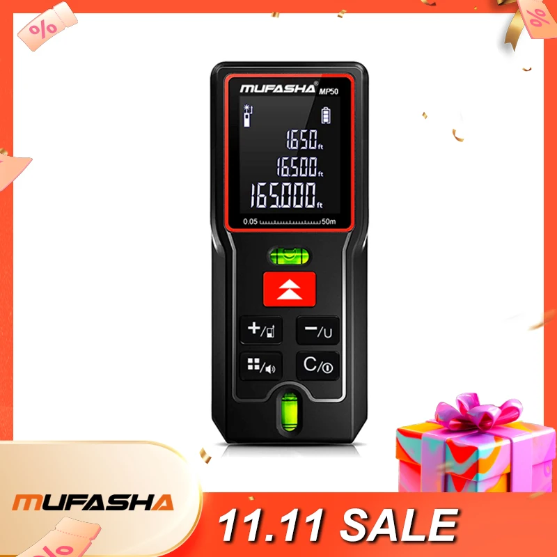 

MUFASHA Portable Laser Distance Meter Degital Measuring Tool Rangefinder