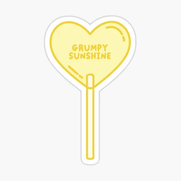 

Grumpy Sunshine Lollipop 5 шт. наклеек для комнаты, окна, бампера, забавные украшения для багажа, милый Принт, Мультяшные художественные наклейки
