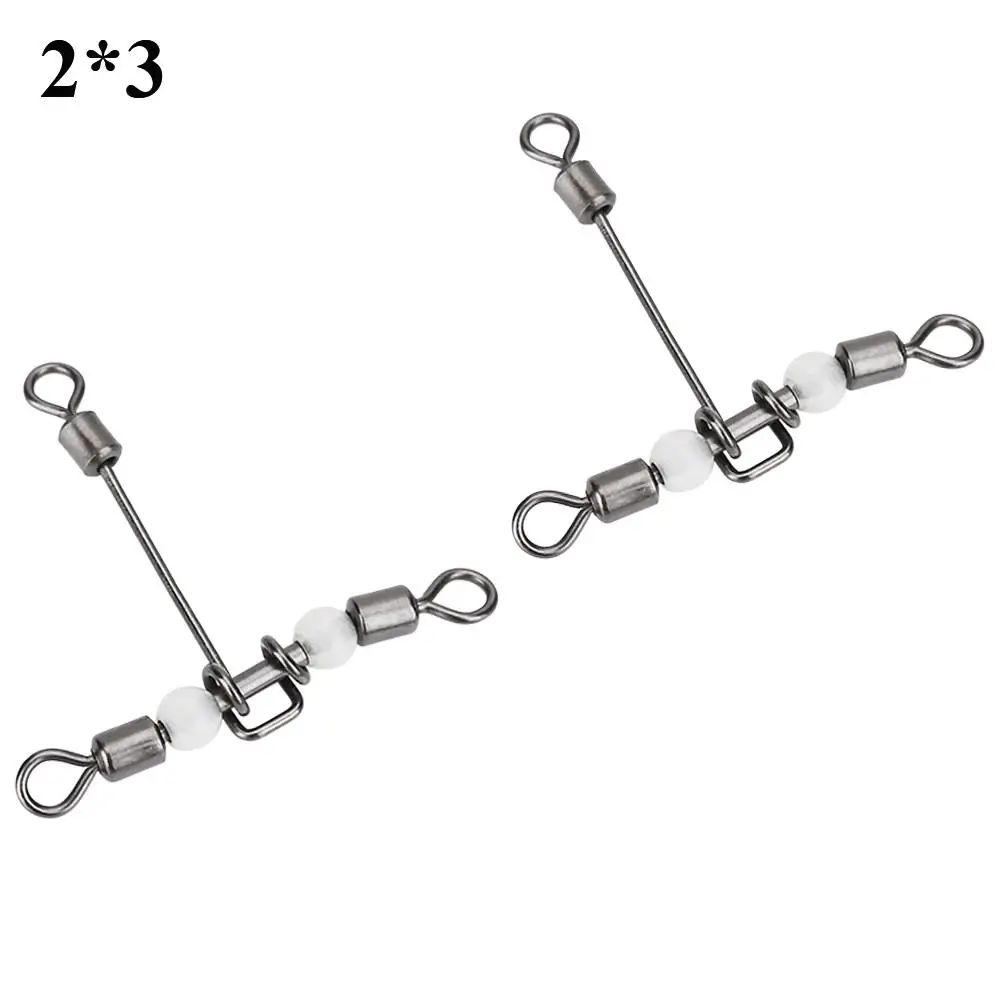 10 шт. люминесцентные Т-образные 3-сторонние рыболовные Вертлюги