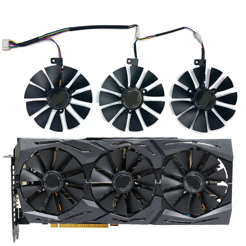 

ASUS ROG-STRIX-RTX 2060-O6G Graphics Card Cooling Fan T129215SU T129215SL 87MM 7pin GPU Fan For ASUS ROG-STRIX-RTX 2060 2070-O8G