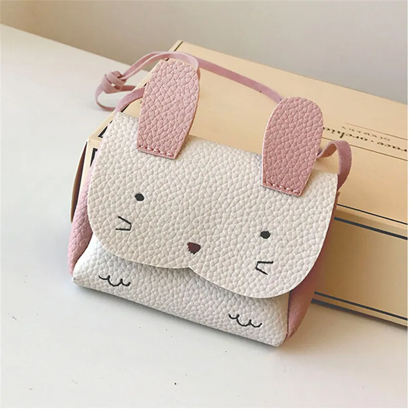 

Girl Coin Purse Bag PU Leather Children Wallet Box Bag Cute Rabbit Mini Money Bag Baby Crossbody Wallet