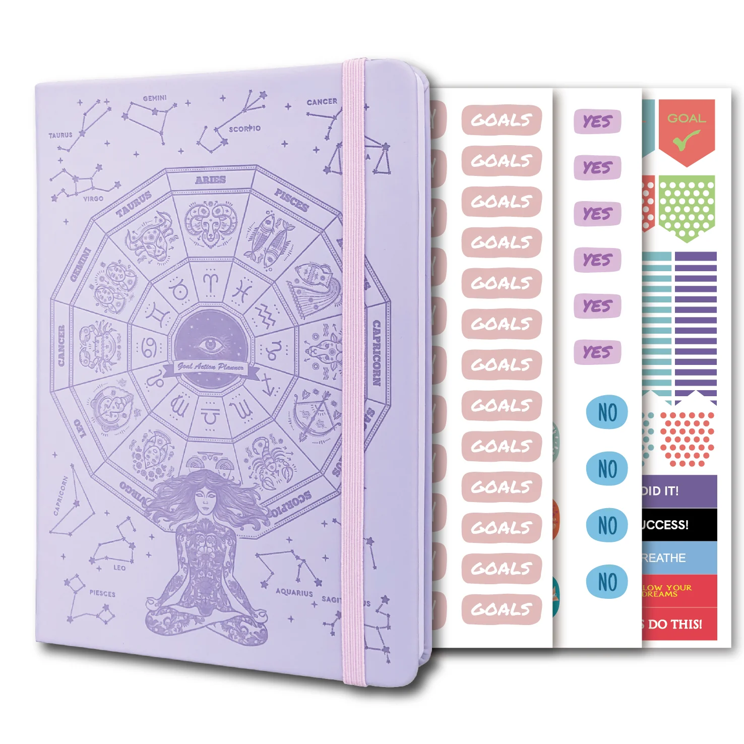 

Undated Planner for 2023 Start Any Year - Weekly Monthly Organizer Journal to Track Goals, 5.85" x 8.25", Organize Daily Life