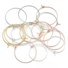 Серьги-кольца большие, золотистыесеребристые, 50 шт.лот, 202530 мм