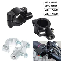 1pcs universal motorcycle rearview mirror handlebar mount holder 810mm 22mm25mm bracket clamp base bicycle accessories
