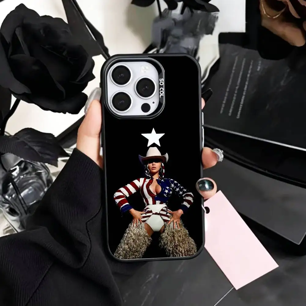 Чехол для телефона B-Beyonce Cowboy для iPhone 17, 16, 15, 14, 13, 12, 11 Plus, Pro Max, цветной, с серебряным покрытием внутри (art.: 3920dbe4c762e) - 3920dbe4c762e