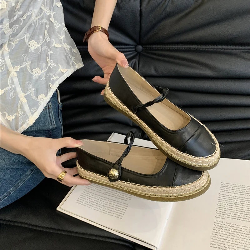 Туфли женские на платформе туфли-лодочки Винтажная обувь в японском стиле с