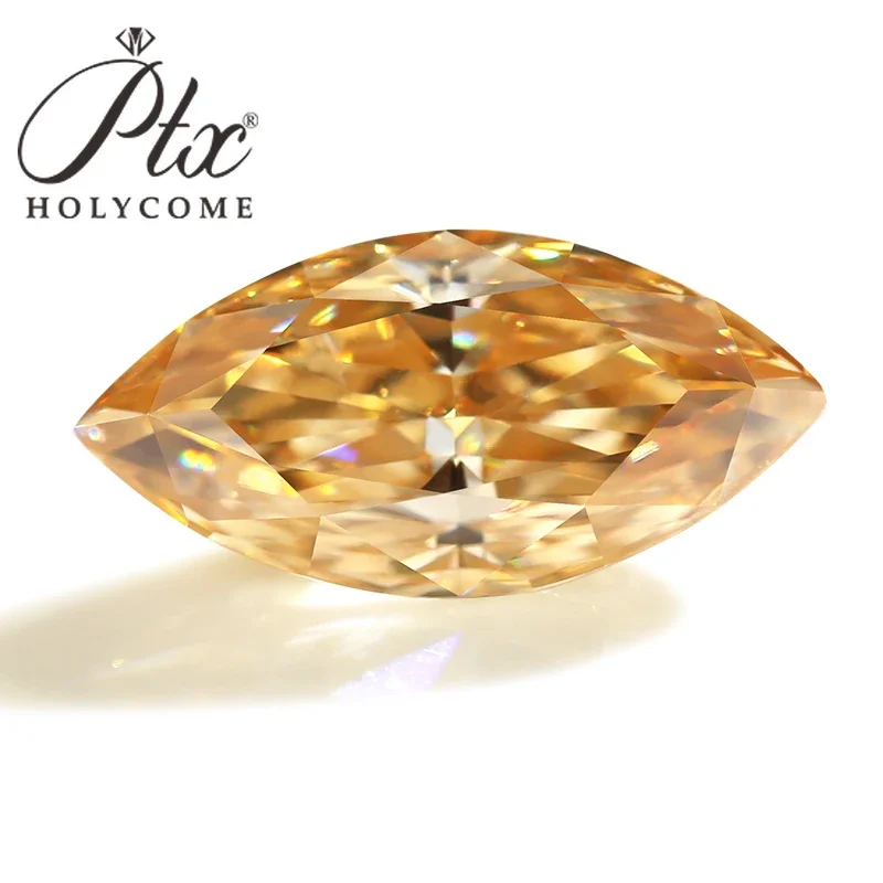PTX Crushed Ice Cut Multicolor Marquise Loose Moissanite Gemstones VVS1 Pass Diamond Test With GRA Certificate Wholesale Price