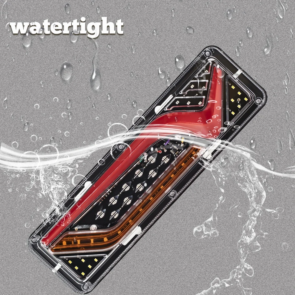2 шт. водонепроницаемый 12 В прицеп грузовик светодиодный задний фонарь лодка RV