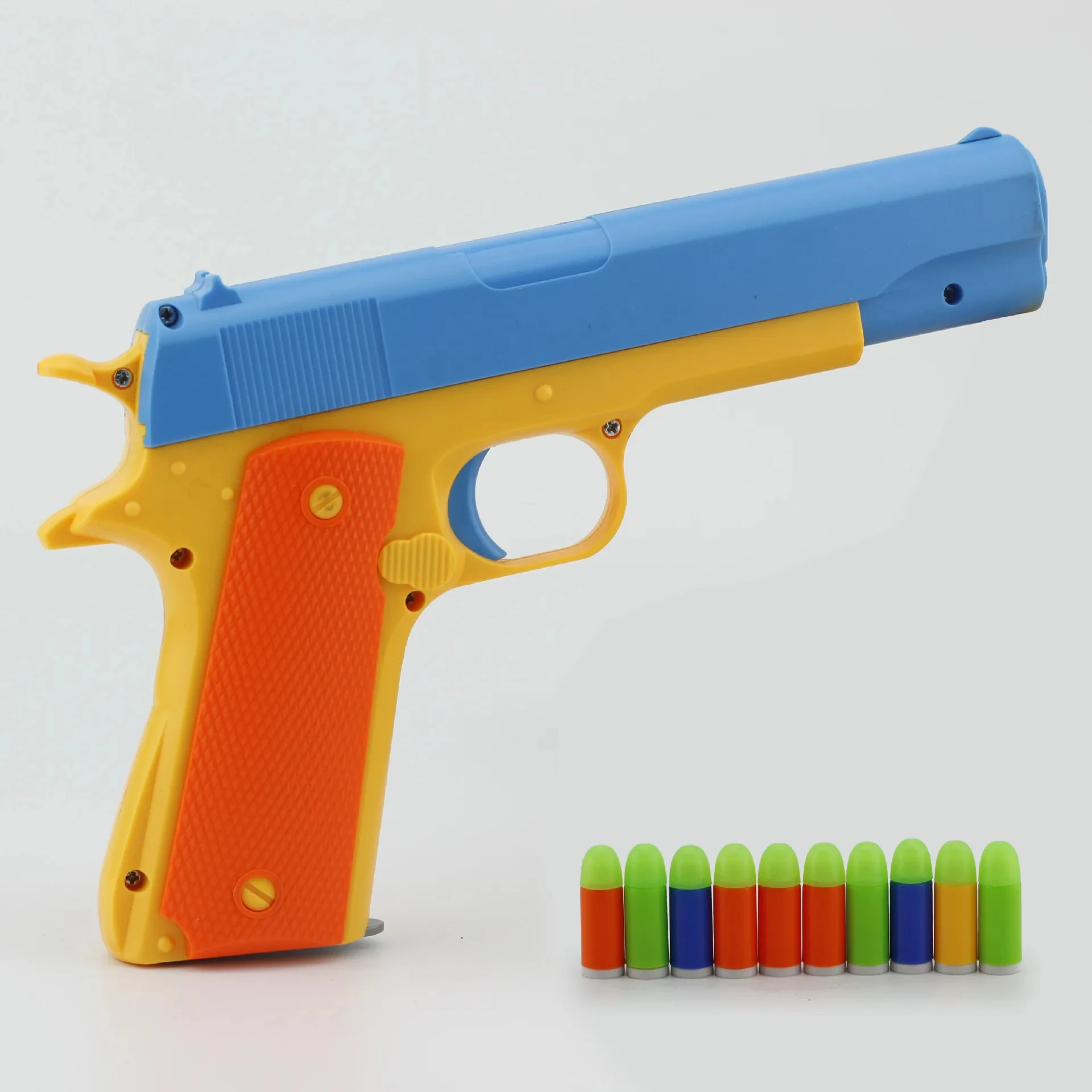 

M1911 игрушечный пистолет с мягкими пулями ручной пистолет Дротика Blaster, игрушка для стрельбы, искусственный пистолет для фотографий, подарки, игры на открытом воздухе