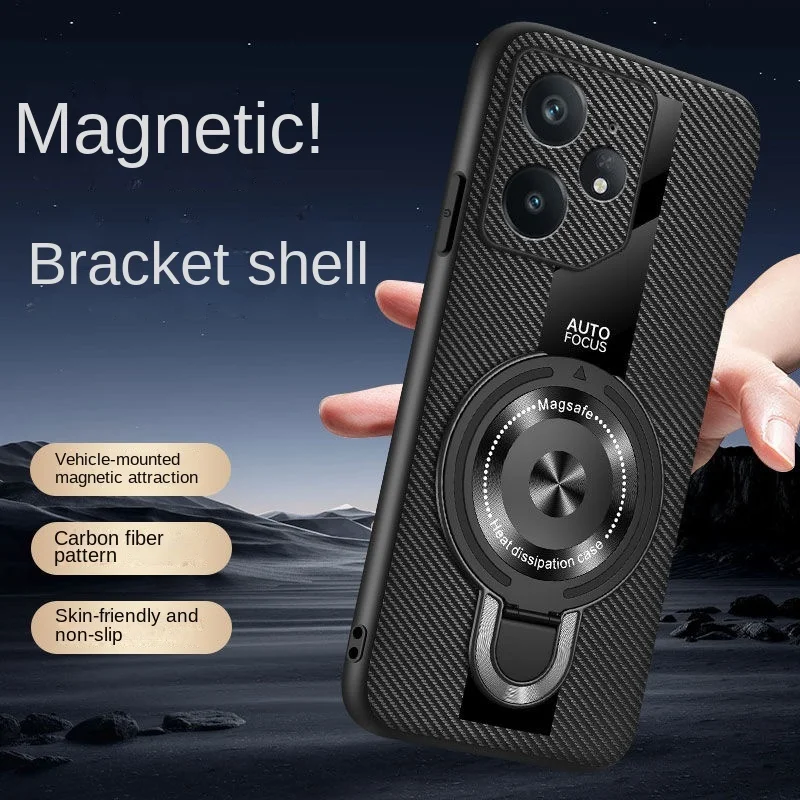 Для OPPO Realme neo 7 GT Pro 6T Neo 6 SE 5 3 Чехол-держатель с магнитным кольцом и подставкой для