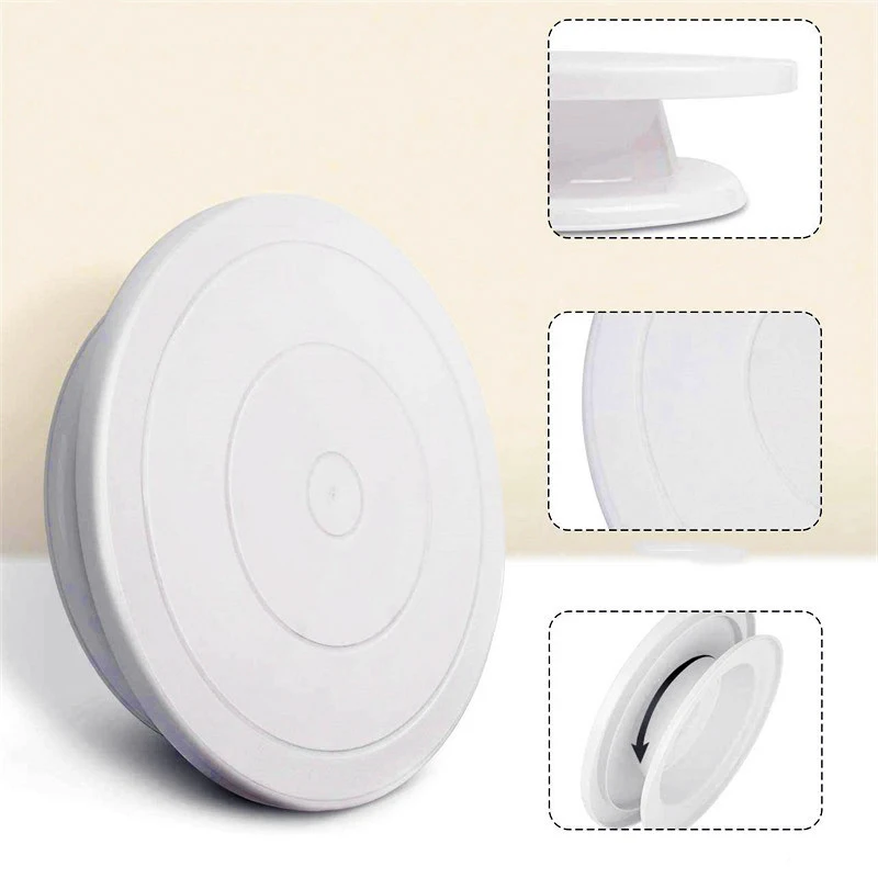 Пластиковый вращающийся стол для выпечки 28 см | Дом и сад