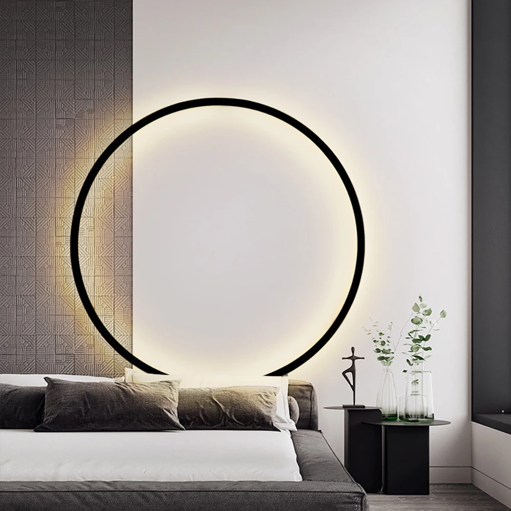 

LED Indoor Wall Lamp AC85-265V 12W 18W 24W 30W 36W 45W Two Types Nordic Minimalism Lamp With High Brightness LED Lighting Source