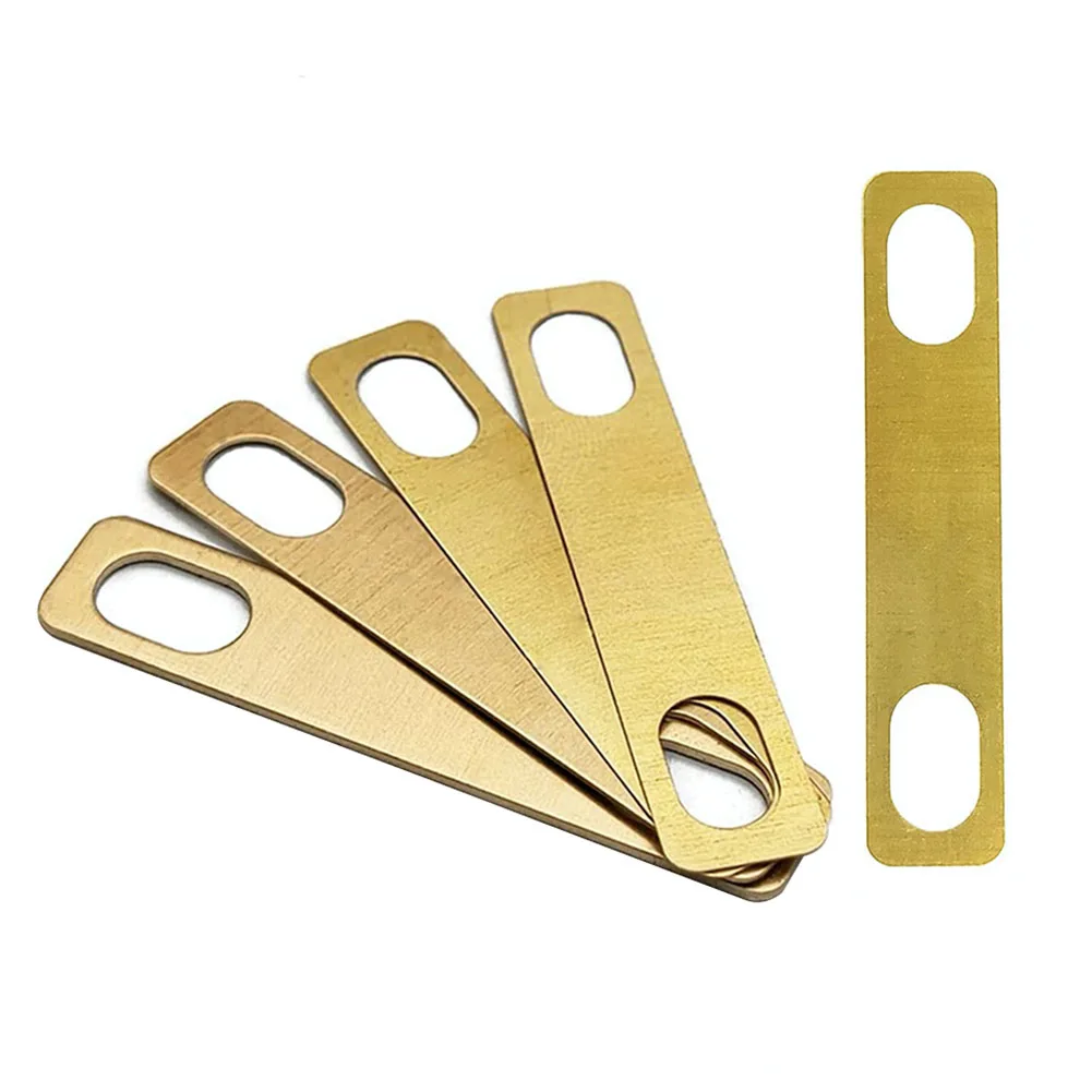 

8 шт. аксессуары толщина 0,2 мм 0,5 мм 1 мм ремонт музыкальные Простые в установке инструменты Luthier Шейная стойка для гитары латунная универсаль...