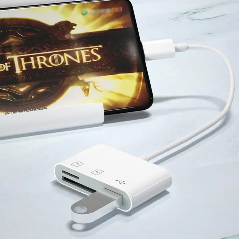 Адаптер Elough Type C TF CF SD устройство для чтения карт памяти USB адаптер Macbook OTG записи