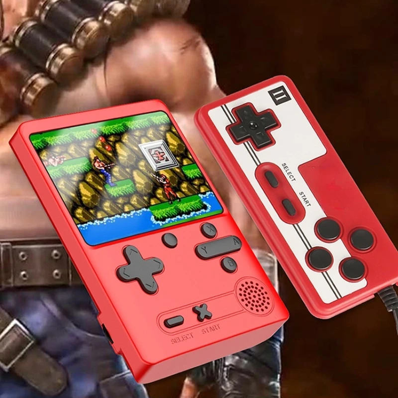 

3-Inch LCD Retro Game Console IPS Video Screen Handheld Game Console With 500 Games AV Out Mini Handheld Player for Kids Gift