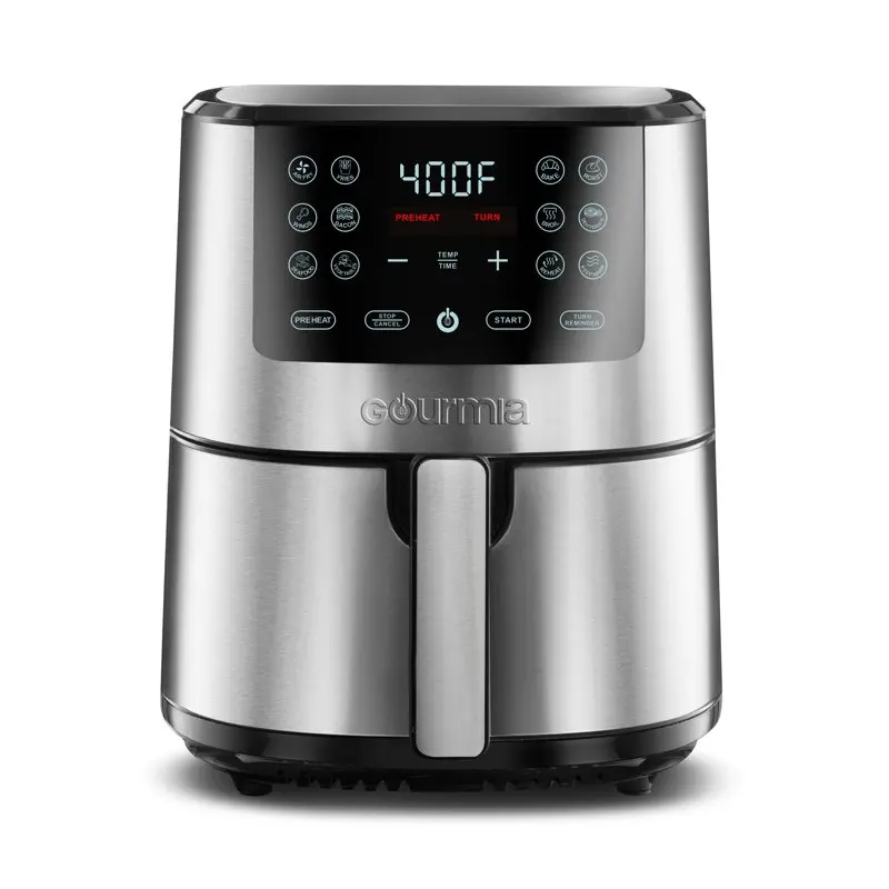 

4-Qt Digital Air Fryer with Guided Cooking Easy Cleaning Stainless Steel Airfryer free shipping Freidoras de aire en oferta El