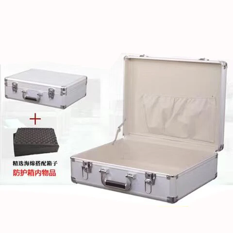 

Ящик для инструментов, многофункциональный большой портативный ящик для дисплея, чехол для инструментального оборудования, авиационный чемодан, алюминиевое хранилище с губкой
