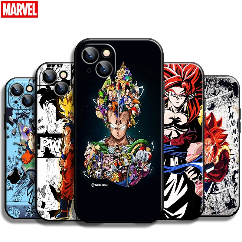 

Japan Dragon Ball Comics For Apple iPhone 13 12 11 Pro Mini X XR XS Max SE 5 6 6S 7 8 Plus Phone Case Black Coque Carcasa Funda