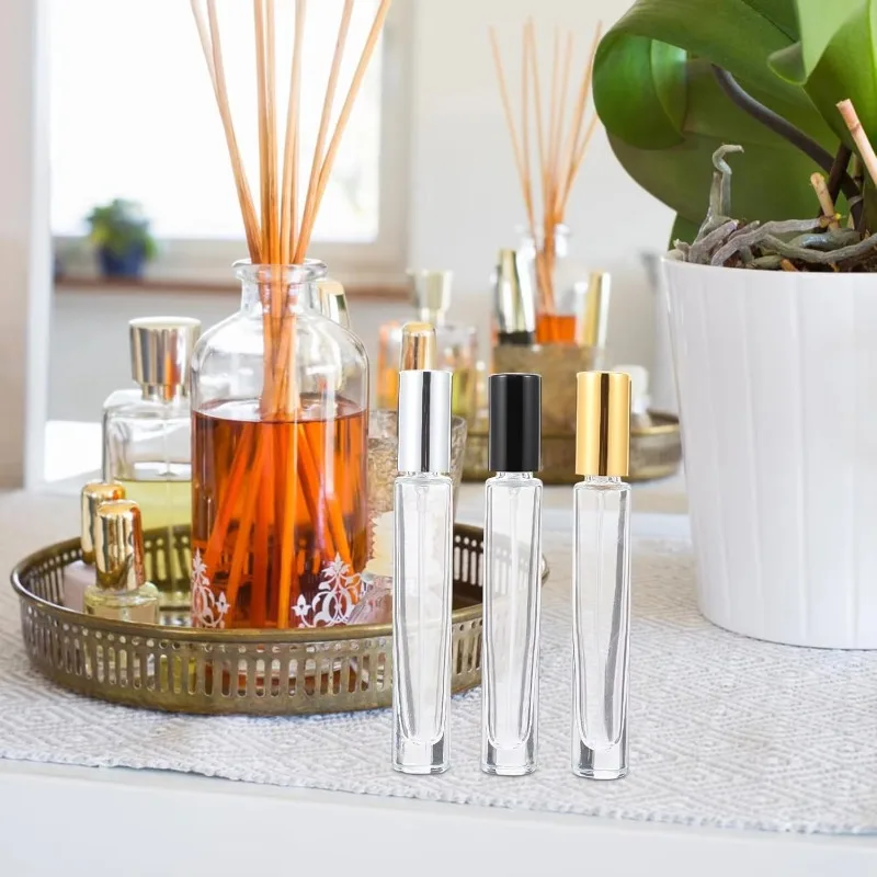 50 шт. 5 мл/10 мл/15 мл дорожная стеклянная бутылка с распылителем мини многоразовые