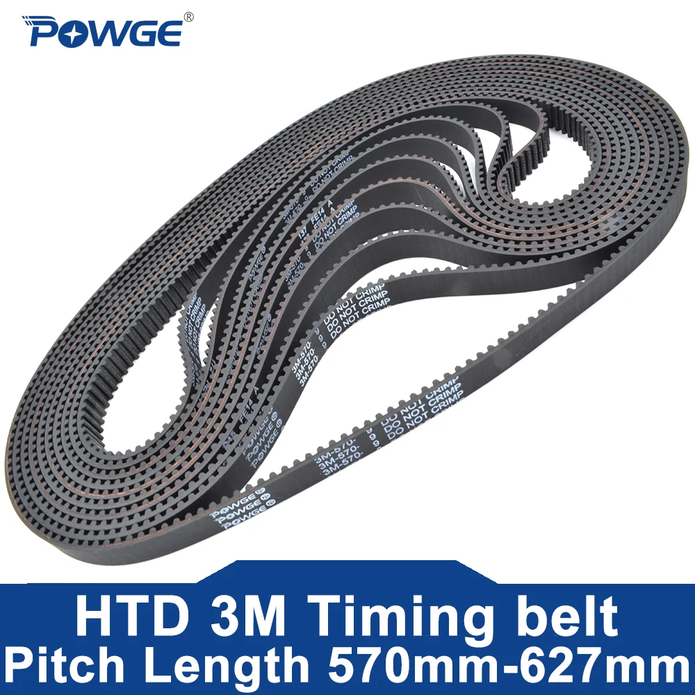 

Ремень ГРМ POWGE HTD 3M Lp = 570 573 576 579 582 585 588 591 594 597 600 603 606 609 612 615 618 621 624 627 ширина 6-30 мм Резина
