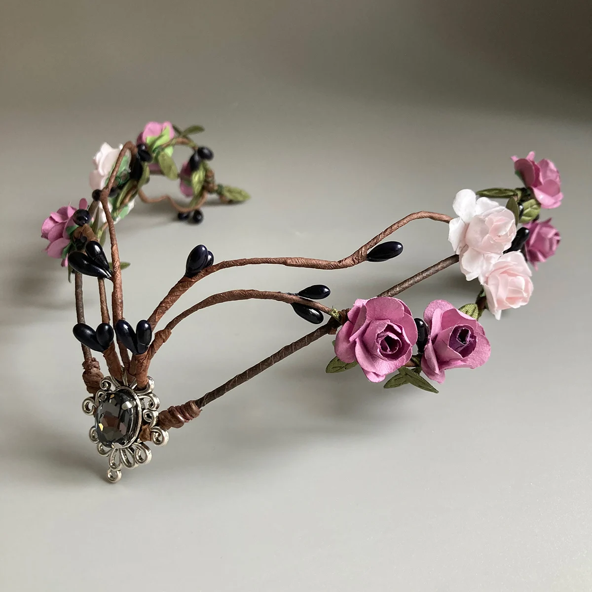 Эльфийская Цветочная корона тиара Волшебная Корона Свадебная невесты