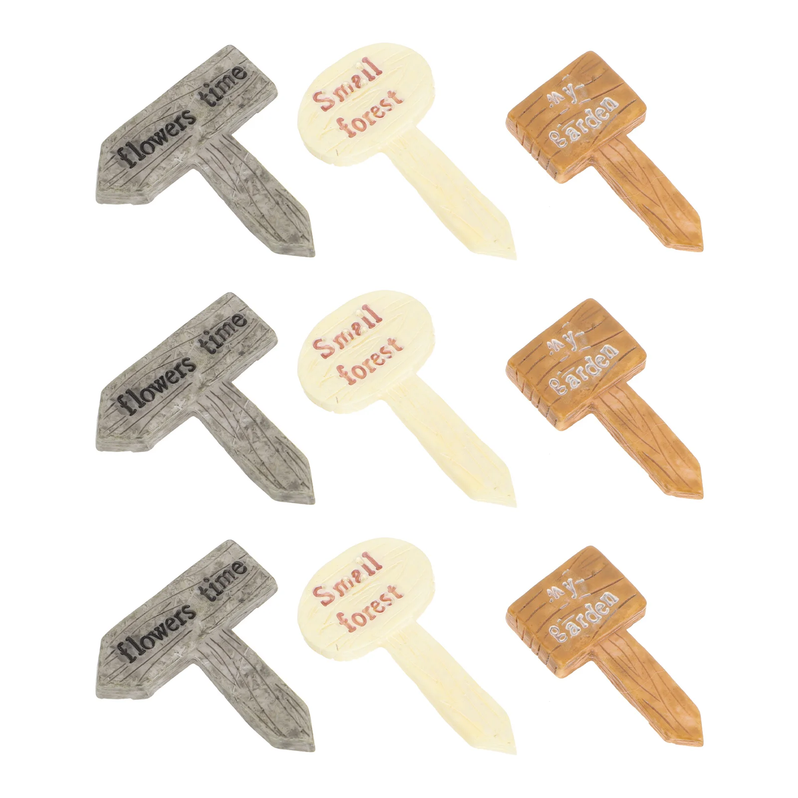 

Pcs Resin Signpost Shape Decors Fingerpost Model Landscape Decor Gardening Decor