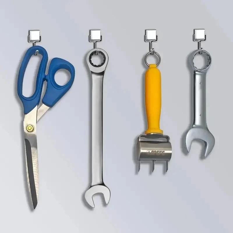10PCS Strong Magnetic Hooks Multi-Purpose Storage Home Kitchen Bar Key Bathroom Hangers