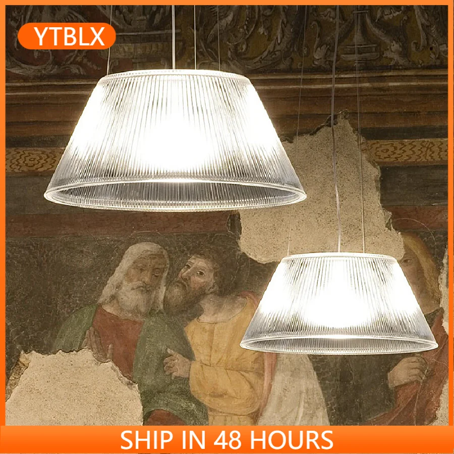 

Romeo Moon Fluorescent Pendant Light Italian glass pendant lamp Dining Room Living Room Decorative Luxury kitchen lighting