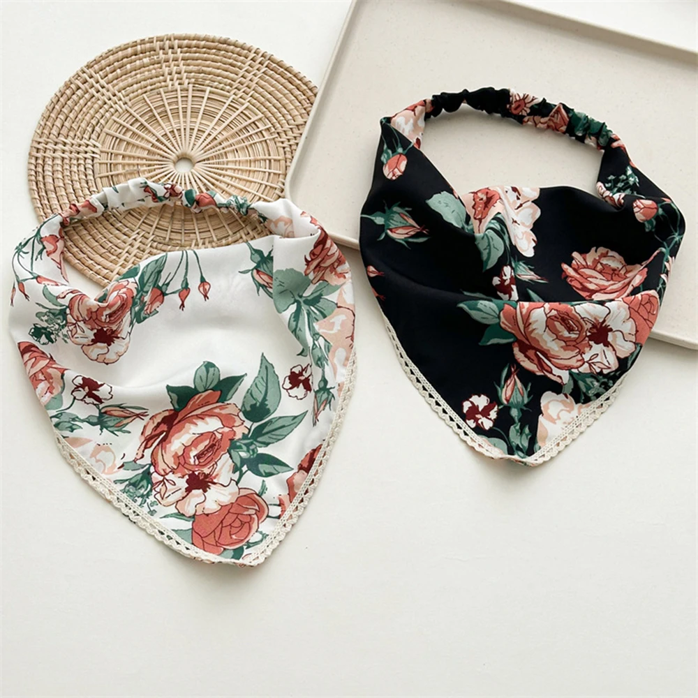 7 шт. винтажная Женская бандана в богемном стиле треугольная Бандана с рисунком