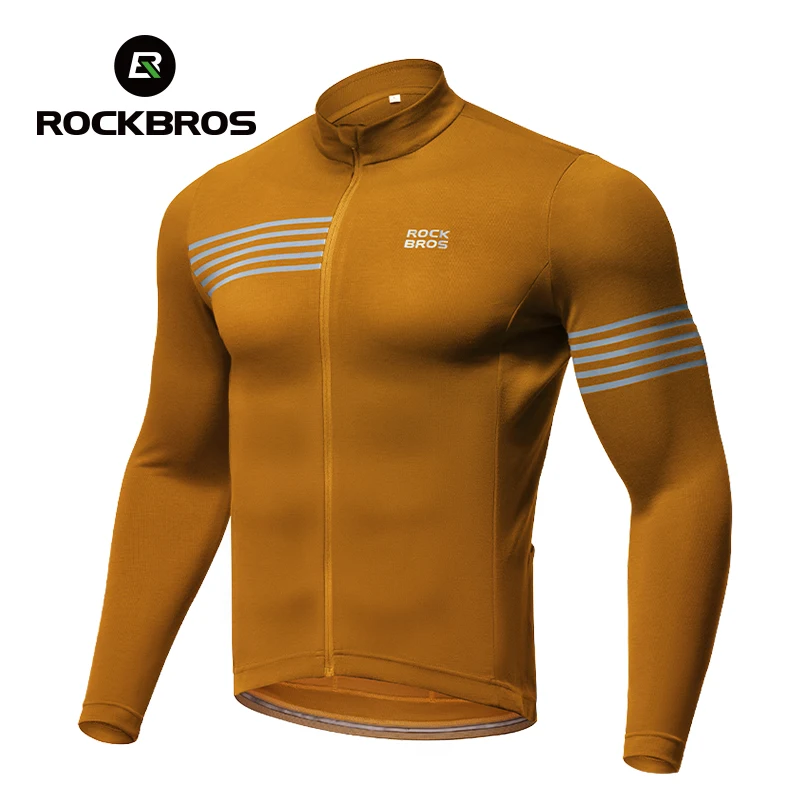 ROCKBROS Men's Bike Jackets Winter Autumn Keep Warm Long Sleeves Coat Bicycle Windproof Sports MTB Road Cycling Jacket Jerseys