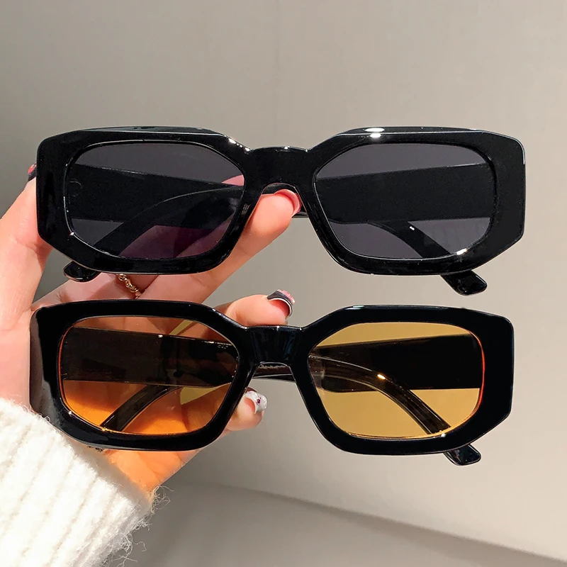 

GM LUMIAS Vintage Sunglasses Men Women Trendy Irregular Rectangle Candy Color Shades Eyewear Brand Designer UV400 Sun Glasses