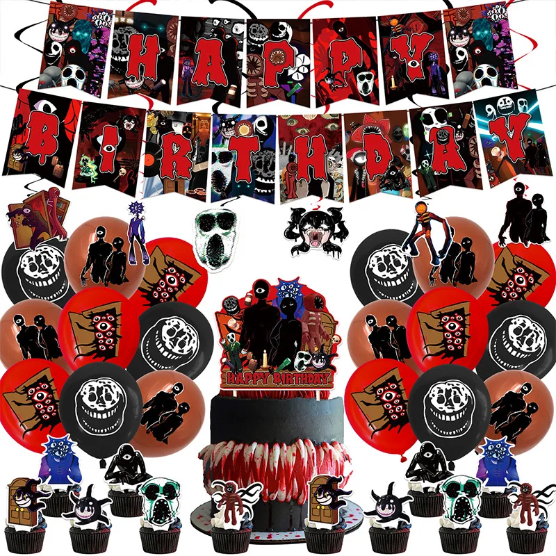 

Наборы двери, экран, радуга, фигурка друзей на день рождения, аксессуары для украшения, новые детские аксессуары, воздушные шары, топпер для ...