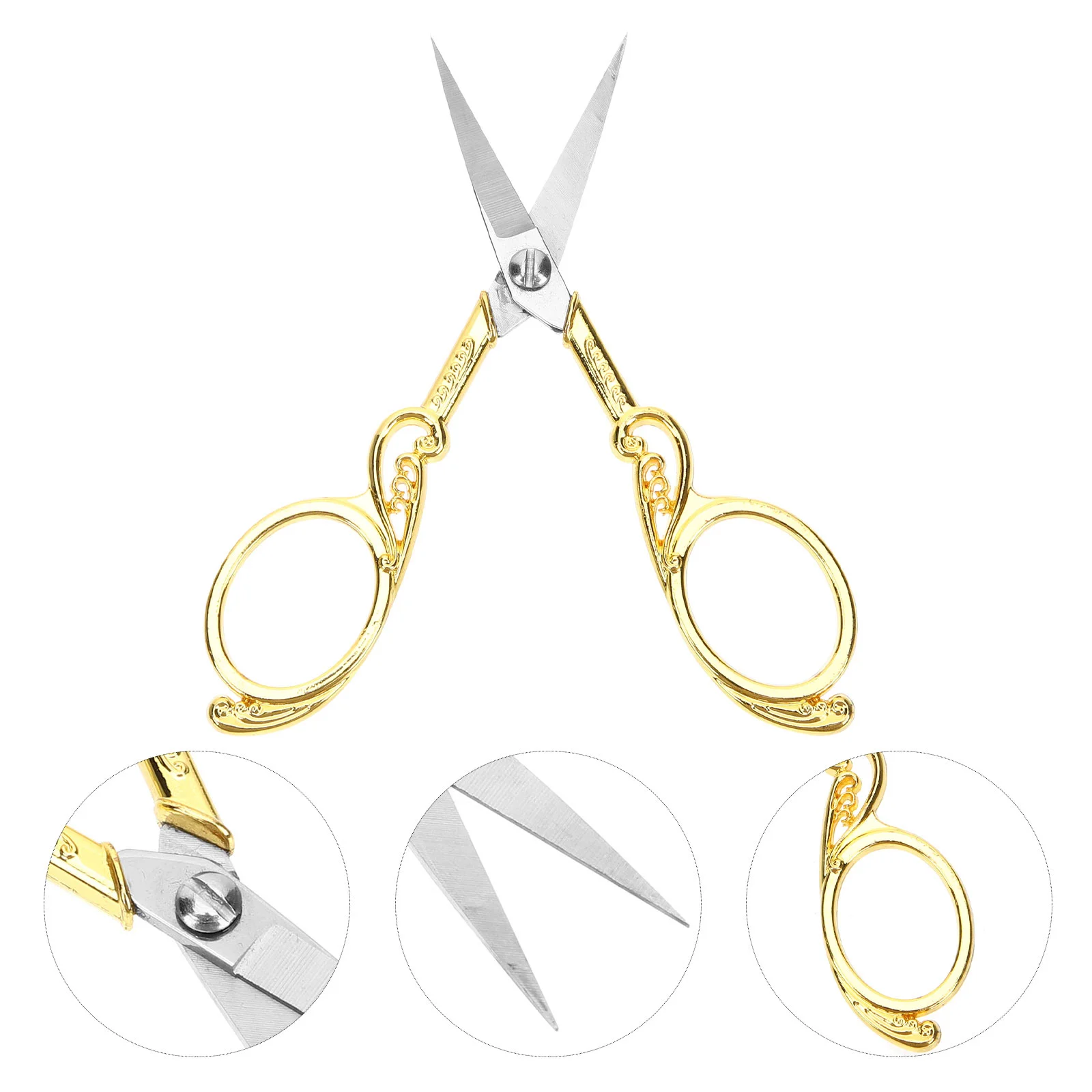 

Scissors Steel Shears Stainless Vintage Clothing Tailors Cutting Cloth Metal Precision Shear Sewing Embroidery Stitching