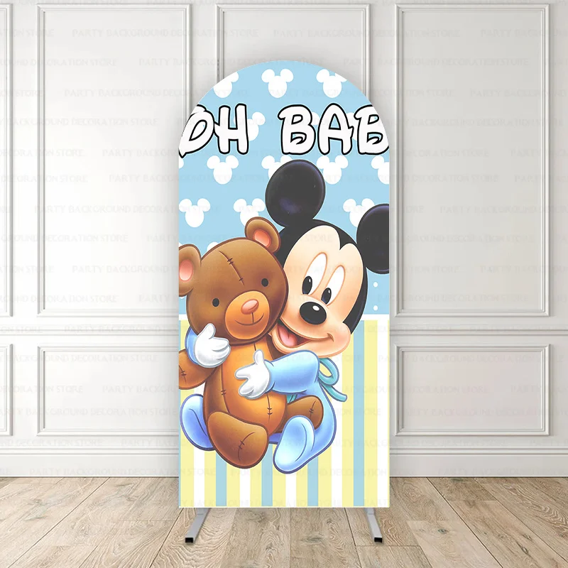 Фон для фотосъемки с изображением персонажей из мультфильма День рождения