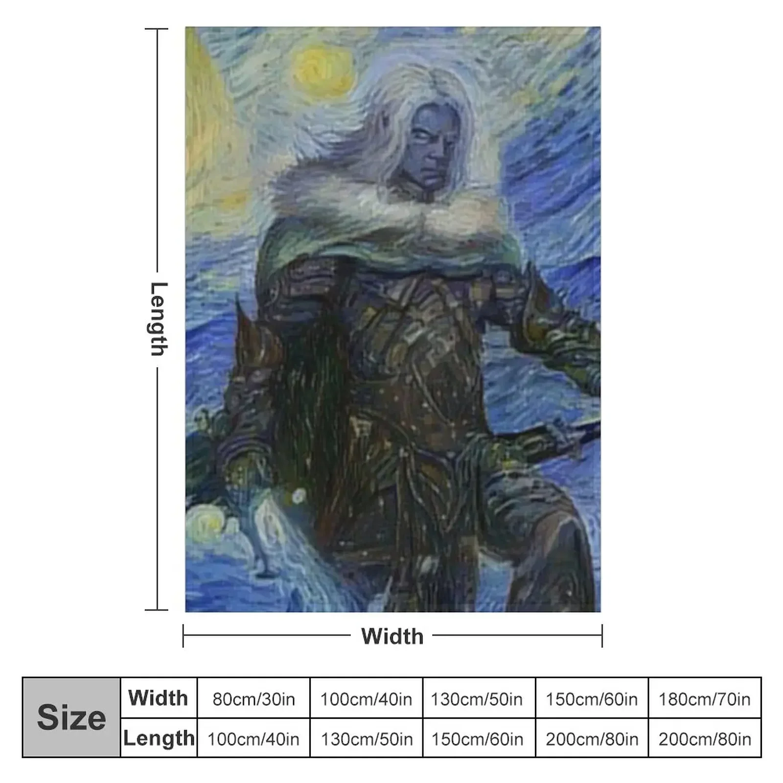 Одеяло для пикника Drizzt Do'Urden с забытой реальностью звездная ночь