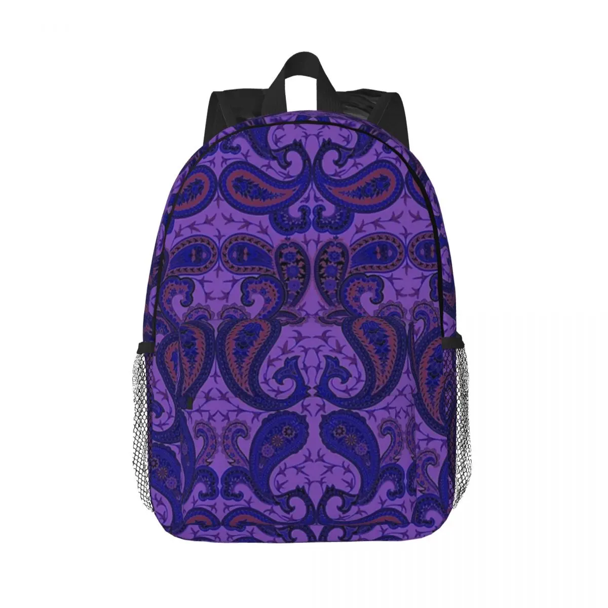 

Paisley Print 'Clouds' Violet Paisley Colors Backpacks Teenager Bookbag Casual Students School Bags Laptop Rucksack Shoulder Bag