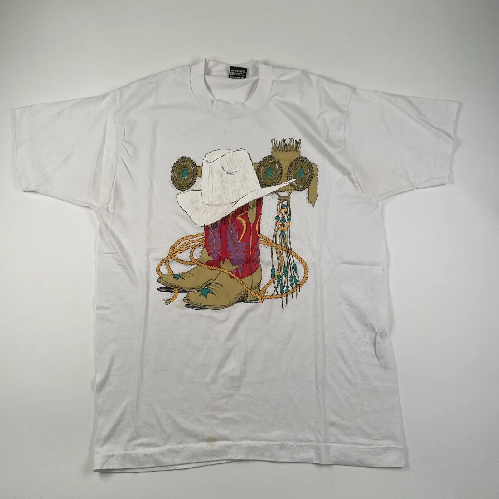 Футболка NoEnName_Null хлопок винтажная 90-х мужская