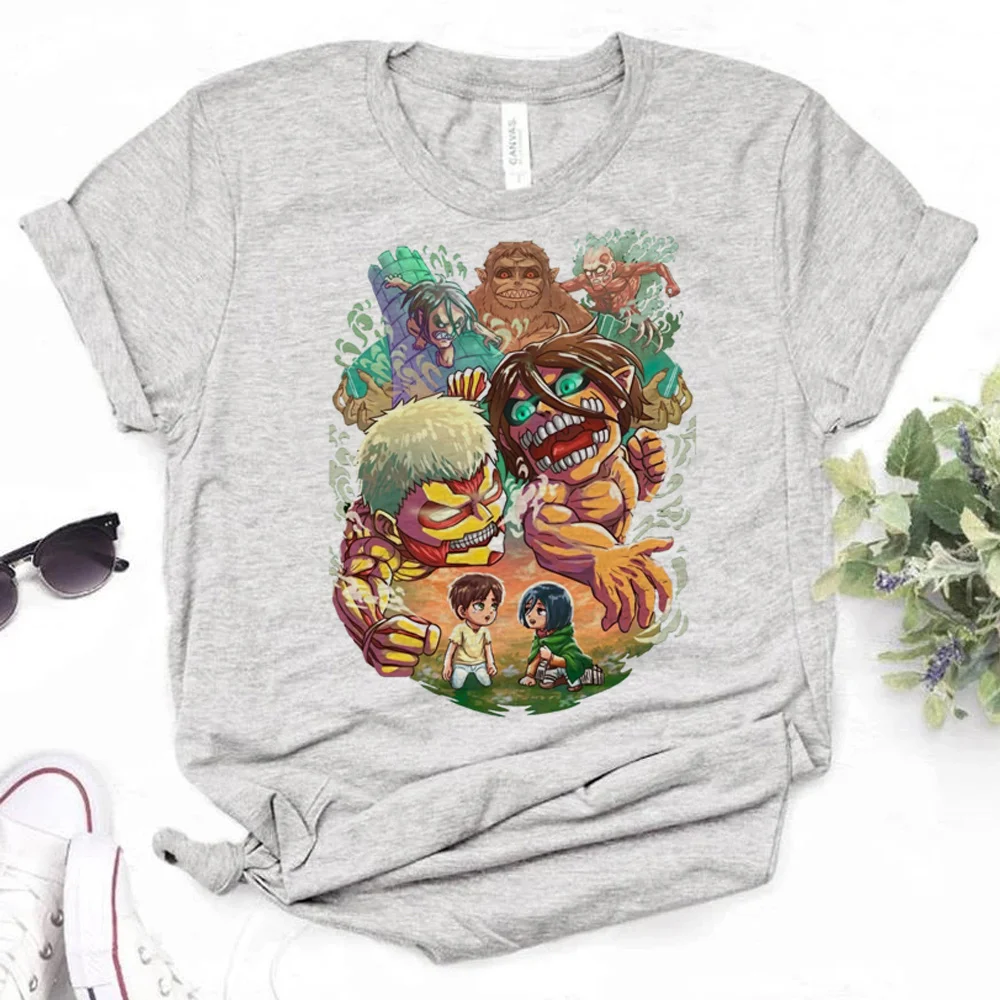 

Attack on Titan tshirt women anime t shirt girl manga funny 2000s clothing