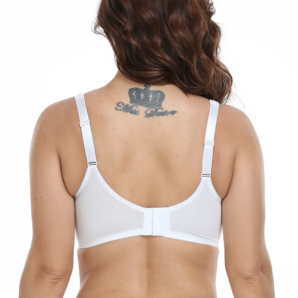 New Bra For Women Women's Minimizer Bra Full Coverage Non-Padded Underwire Lace Floral Embroidery for Female C D E F G H I J Cup